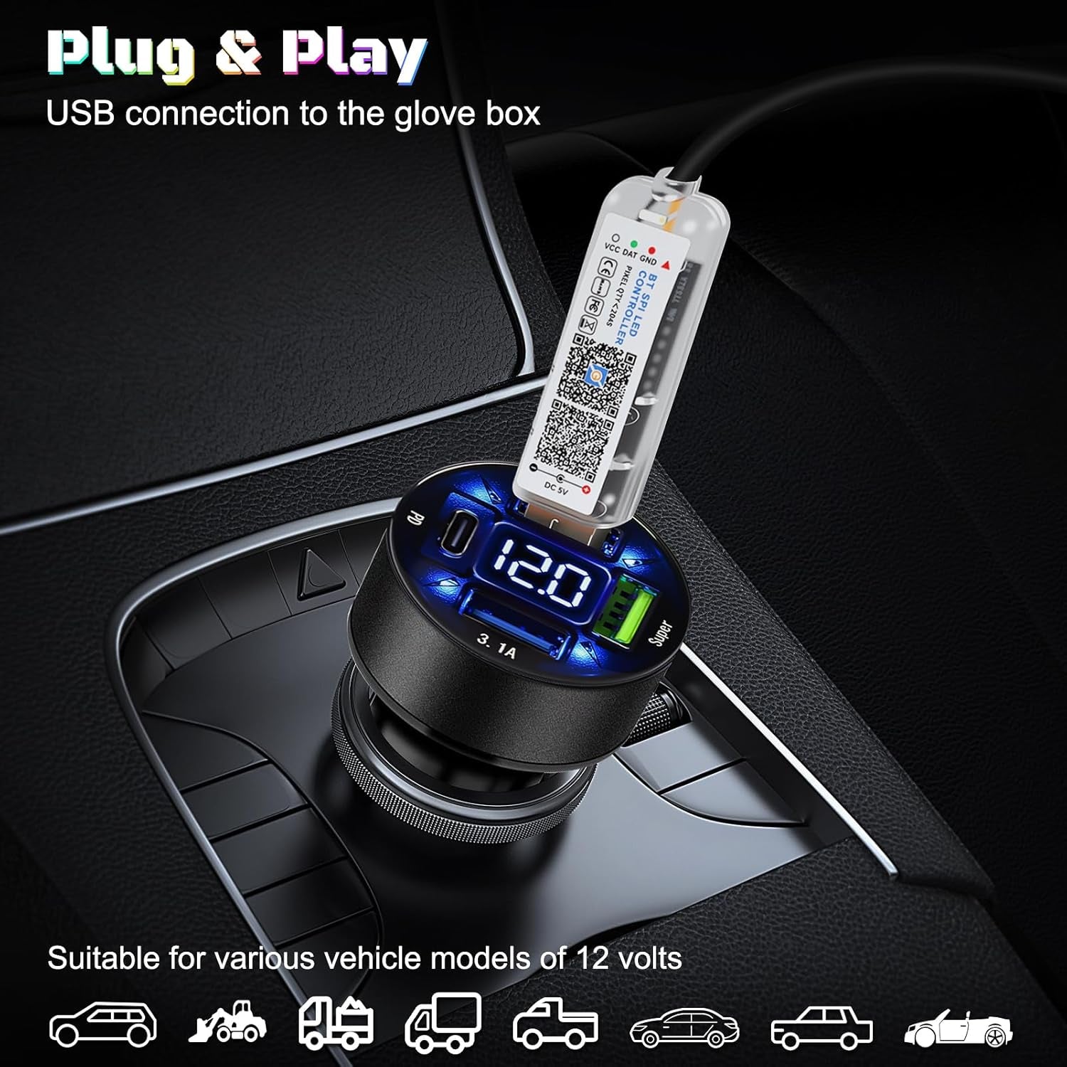 NIGHTSHIFT ambient lighting remote and app