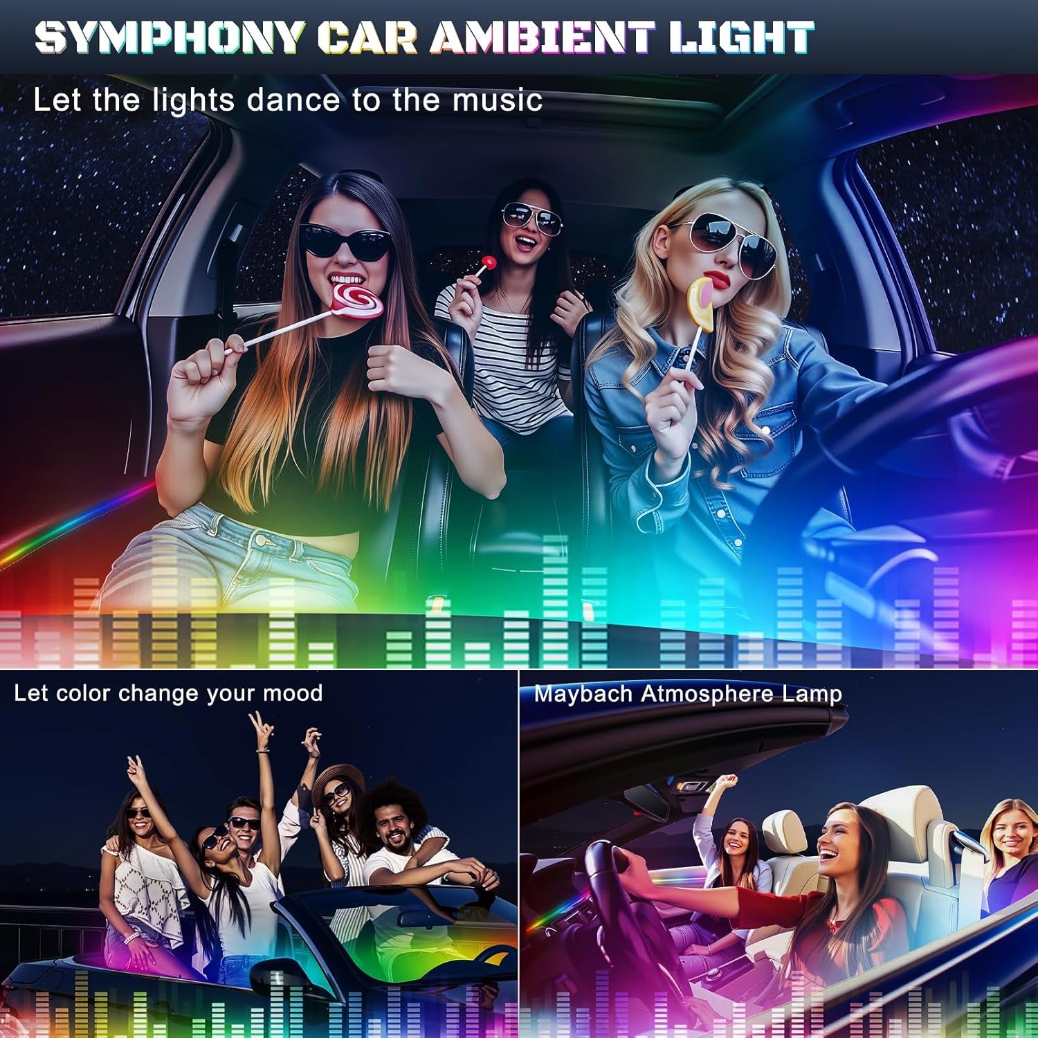 Car ambient lighting kit full coverage
